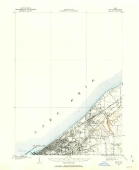 1901 Euclid, OH  - Ohio - USGS Topographic Map