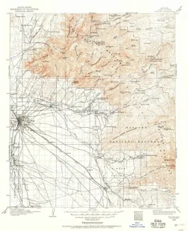 1904 Tucson, AZ  - Arizona - USGS Topographic Map