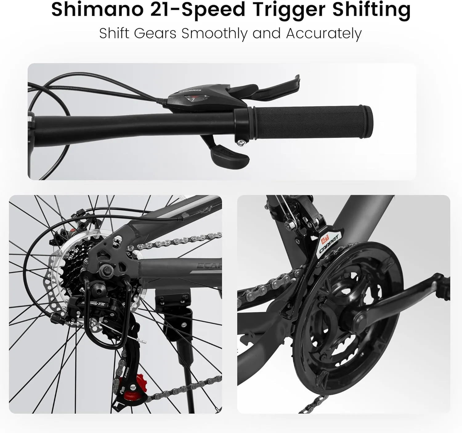 24 Inch Mountain Bike Boys Girls, Dual Full Suspension Children Bicycle to School, 21-Speed Kids Bike for 10  Years Old, Gift for Your Kids.