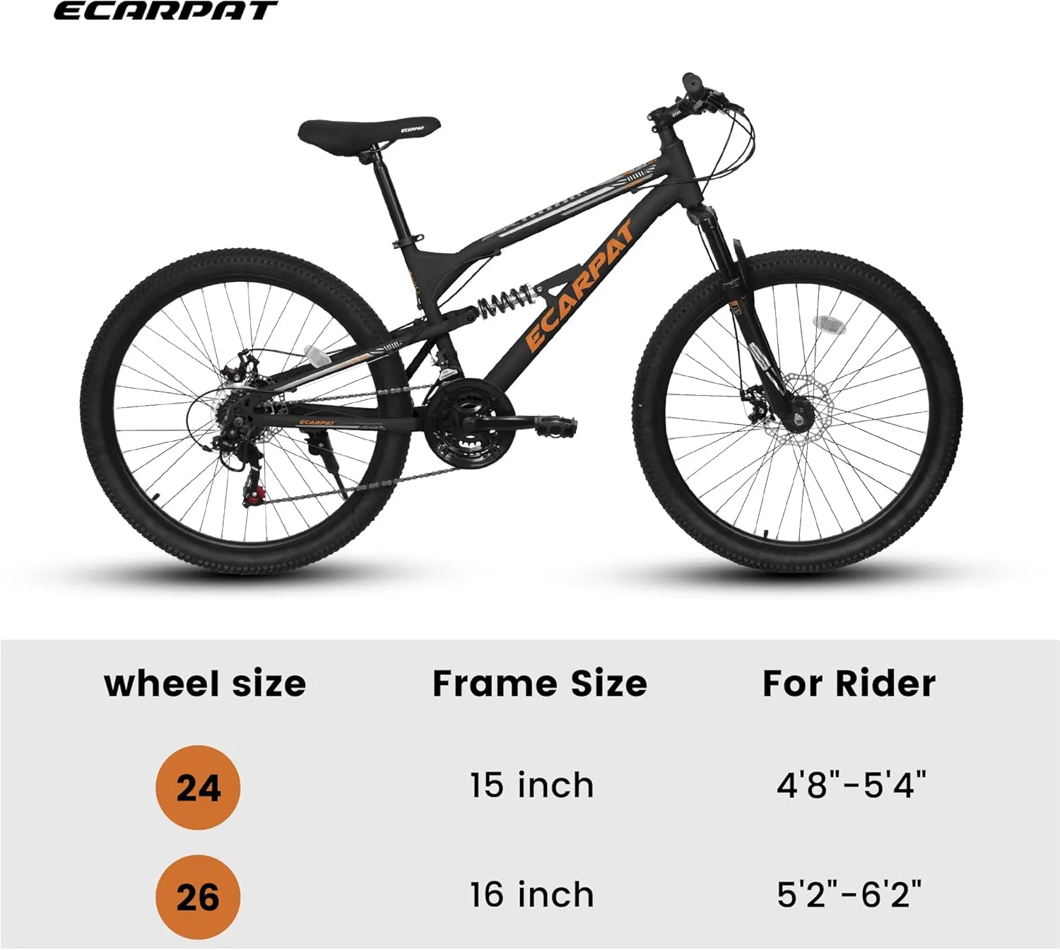 24 Inch Mountain Bike Boys Girls, Dual Full Suspension Children Bicycle to School, 21-Speed Kids Bike for 10  Years Old, Gift for Your Kids.
