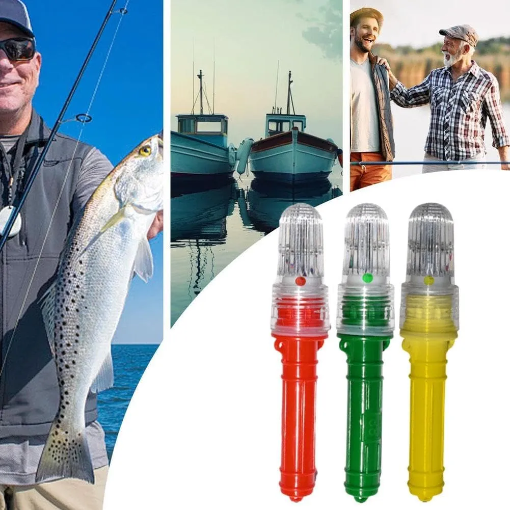 3 PCS Boat Flares,Electronic Boat Flare Coast Guard Approved,Waterproof Boats Safety Kit Emergency Signals for Fishing Nets Boats Buoys,for Life Rafts & Emergency Signaling