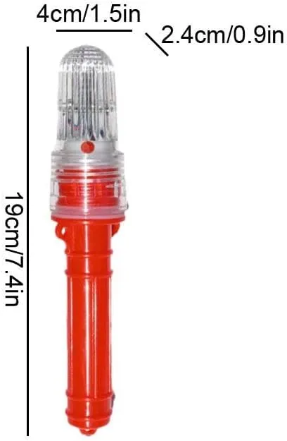 3 PCS Boat Flares,Electronic Boat Flare Coast Guard Approved,Waterproof Boats Safety Kit Emergency Signals for Fishing Nets Boats Buoys,for Life Rafts & Emergency Signaling