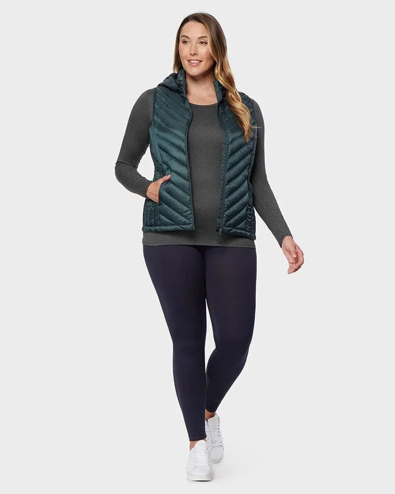 32 Degrees Women's Lightweight Baselayer Crew Top | Long Sleeve | Form Fitting | 4-Way Stretch | Thermal