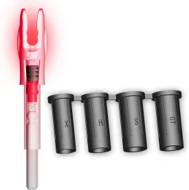 6PCS G Lighted Nocks for Arrows with .165 .204 .233 .244 .246 Inside Diameter with X, H, S, GT Bushings LED Light up Knocks