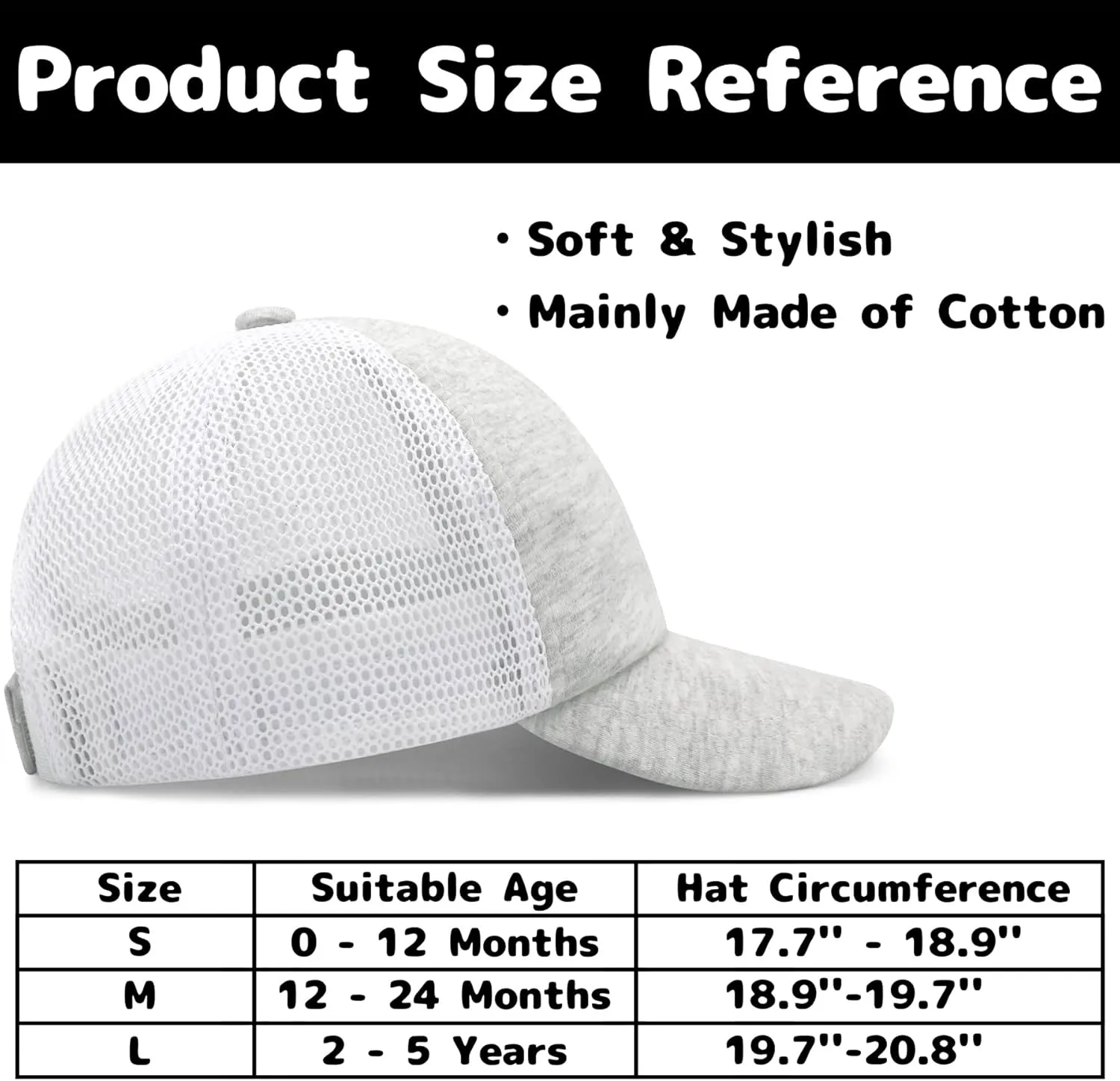 Baby Baseball Cap Toddler Baseball Hat with Mesh Infant Hat for Baby Boy Hats Baby Ball Cap Toddler Girl Hat Kids Hats