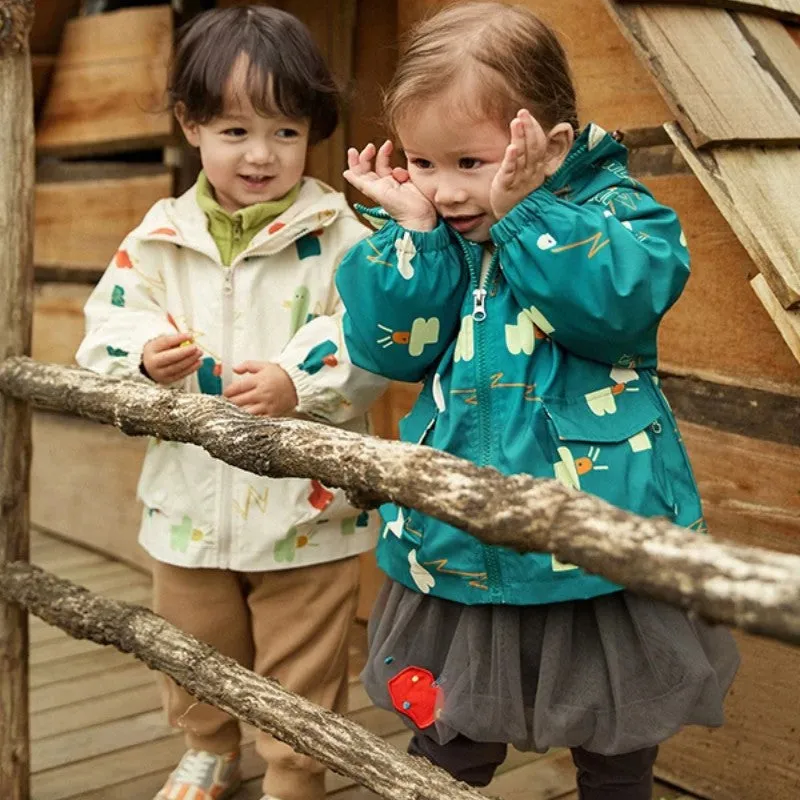 Baby Toddler Outdoor Coat Fleece-lined Jacket Set-143