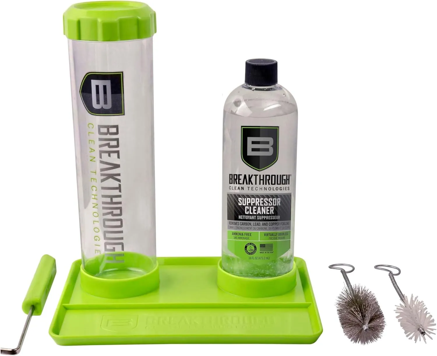 Breakthrough Clean Technologies Suppressor Cleaning Kit, 16oz. Removes Carbon and Lead depsosits