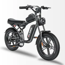 Electric 30 MPH, 75 Miles Range Ebikes for Adults 1500w Fat Tires 20x4 Inch 7-Speed All-Terrain Full Suspension Electric Bicycle with Acceleration Cruise Control System
