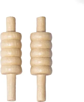 FORTRESS Wooden Cricket Bails | Durable Hardwood & Ash Bails, Regulation Size for Training & Match Play ??Set of 2 Bails for Cricket Stumps