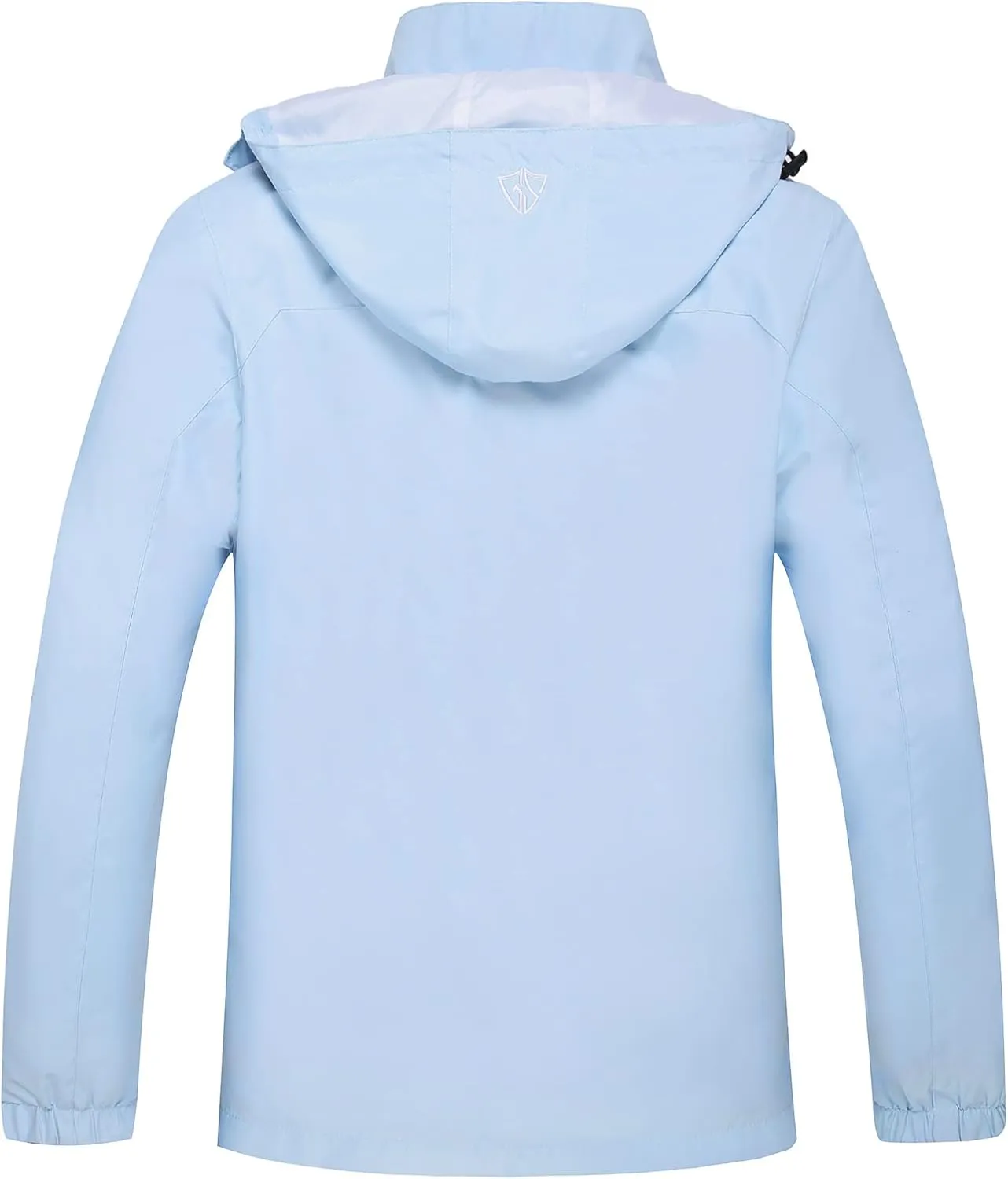 GIISAM Women's Waterproof Rain Jacket,Lightweight Windproof Full Zip Women's Packable Fall Raincoat Windbreaker with Hood