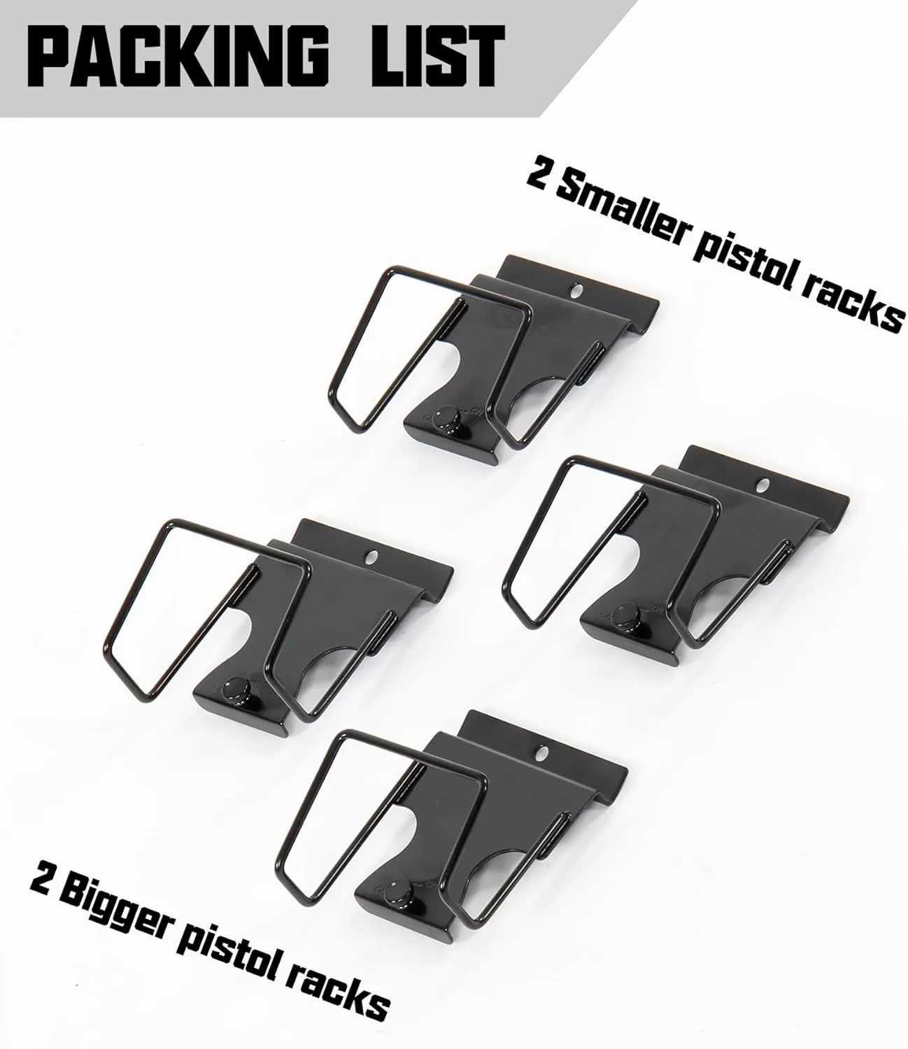 Gun Rack Wall-Mounted 2025 Upgraded, Tactical Rifle, Shotgun, Carbine, Handgun Storage Heavy-Duty PVC Panels & Steel Wall Racks, Modular Firearms Organizer, Securely Holds up to 2 Rifles & 4 Pistols