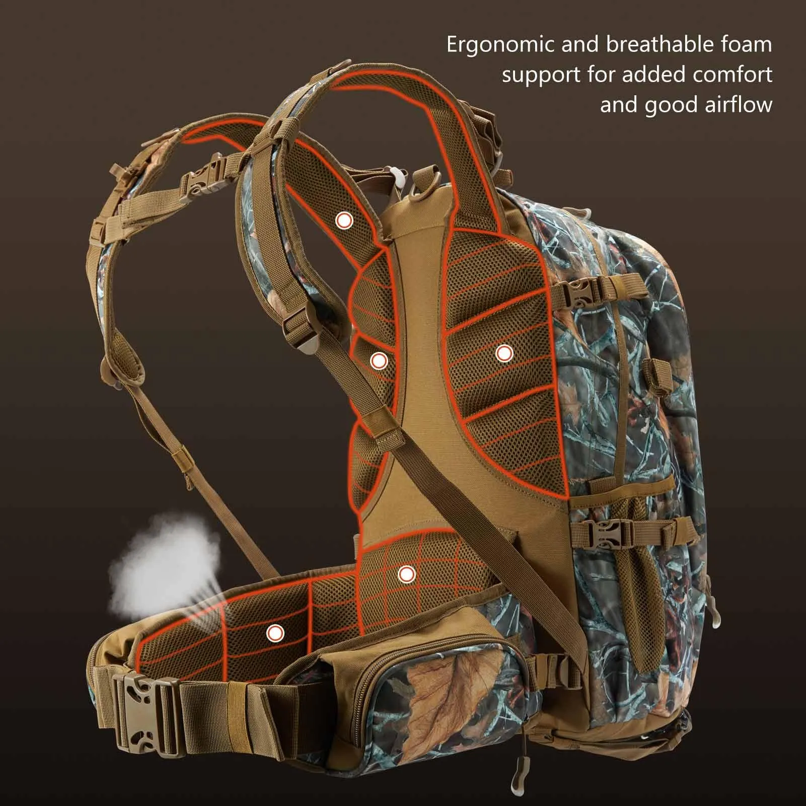 Hunting Backpack with Bow Rifle Holder HP01
