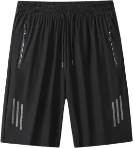 Iced Active Shorts for Men,Icedactive Breathable Quick Drying Ice Silk Shorts Comfy Fit Stretchy Travel Beach Short