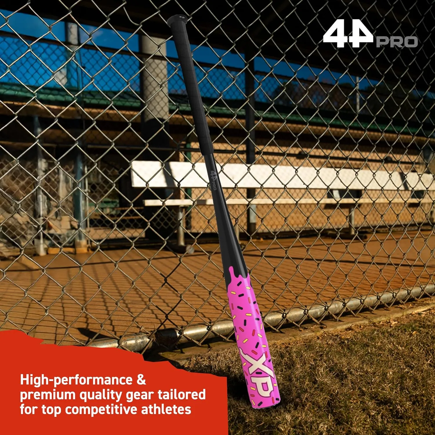 Limited Edition XP BBCOR Baseball Bat, Balanced & Durable Baseball Bat for Adult, High School & College Leagues, Drop -3, 2 5/8", Barrel Diameter, Half