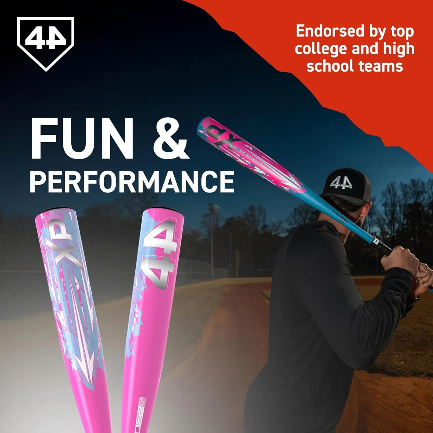 Limited Edition XP USSSA 1.15 BPF Baseball Bat, Balanced Baseball Bat for Most Youth Baseball Leagues, Lightweight & Durable Standard Taper Handle, Drop -10, 2 3/4" Big Barrel Diameter