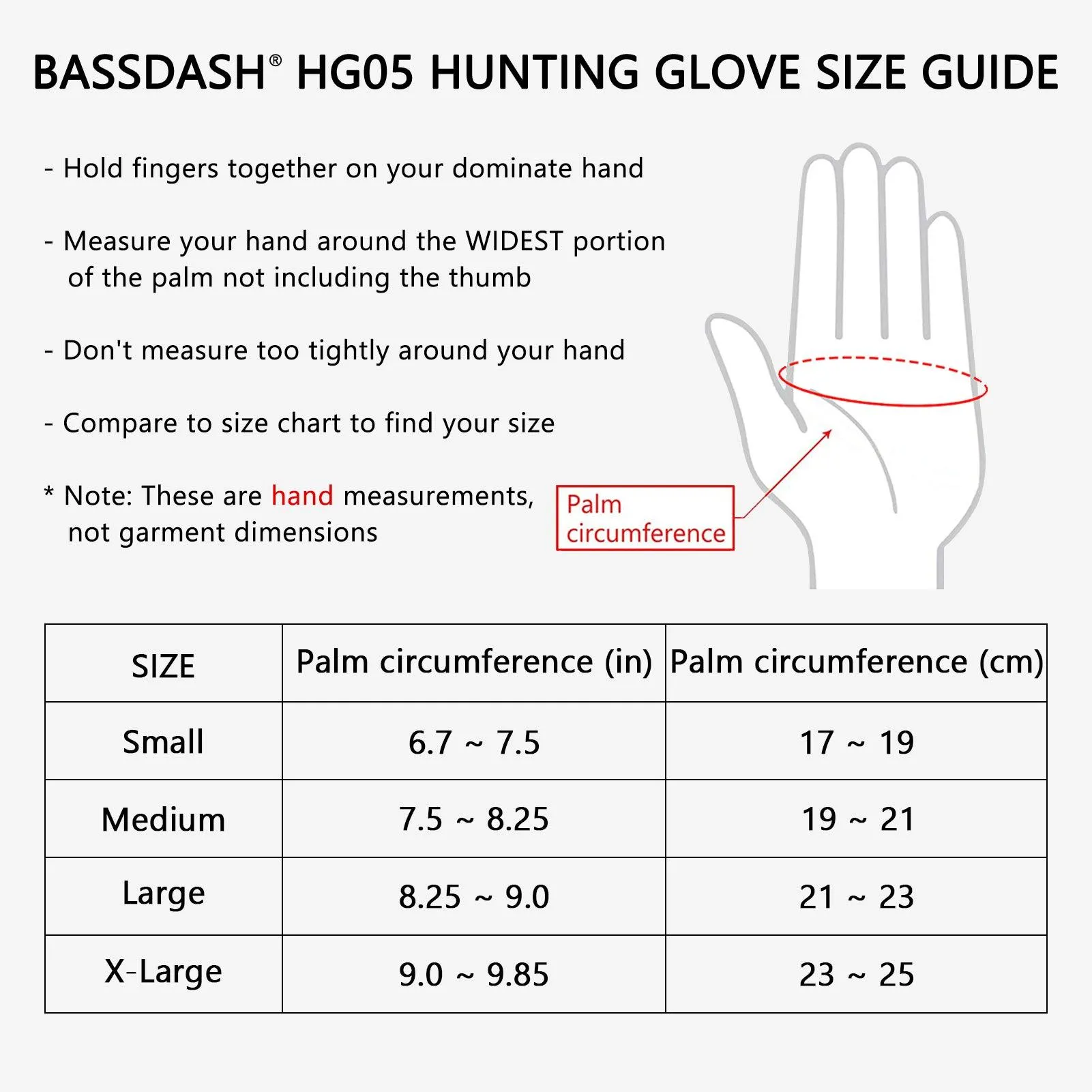 Men's Lightweight UPF 50  Camo Hunting Gloves HG05
