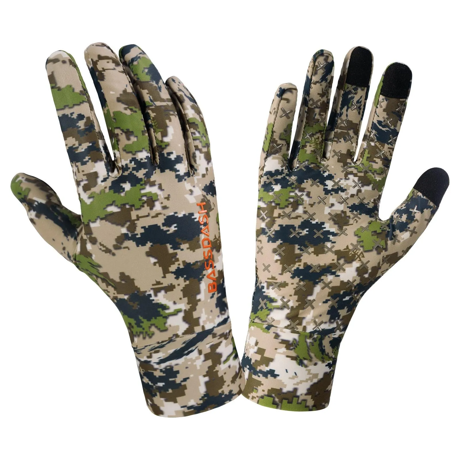 Men's Lightweight UPF 50  Camo Hunting Gloves HG05