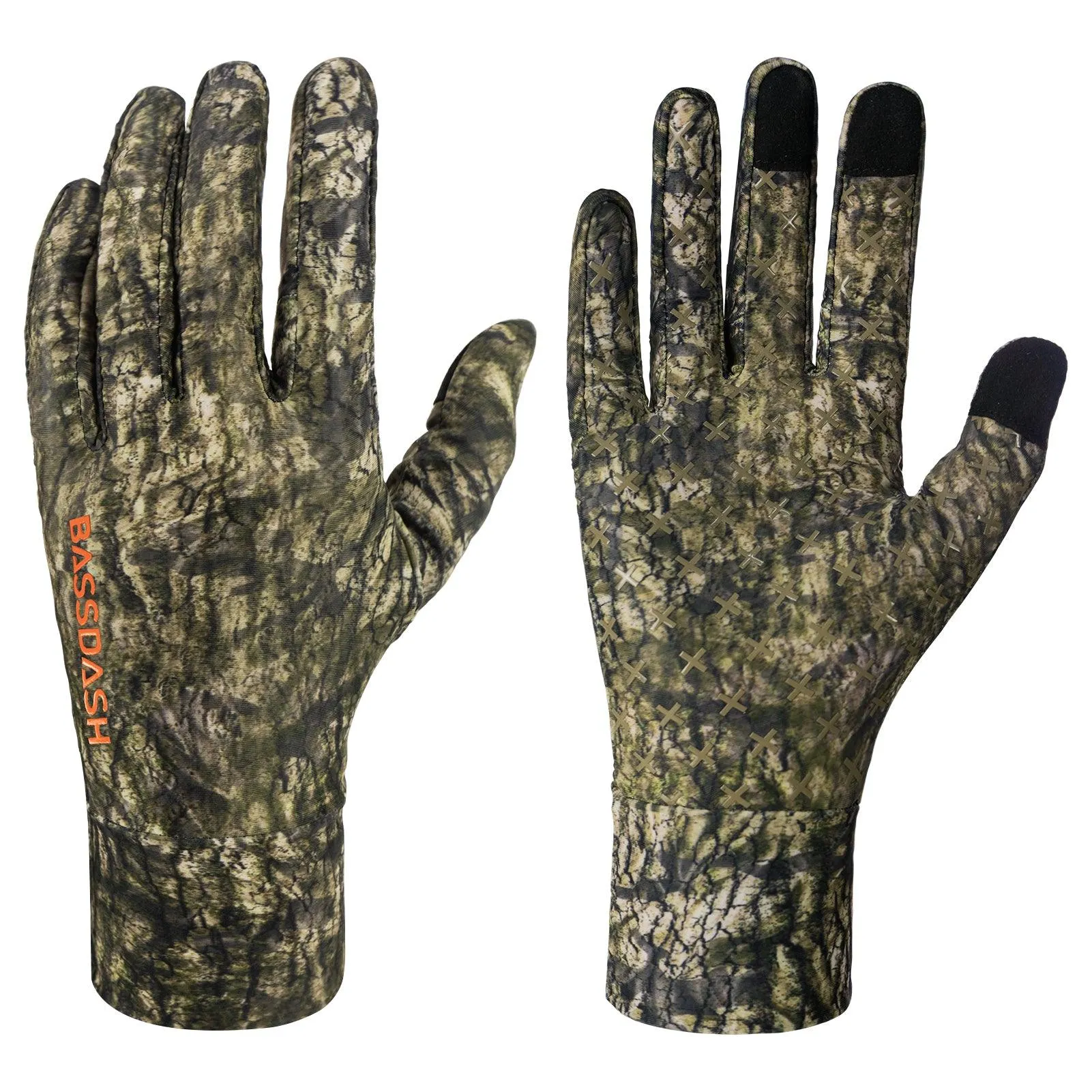 Men's Lightweight UPF 50  Camo Hunting Gloves HG05