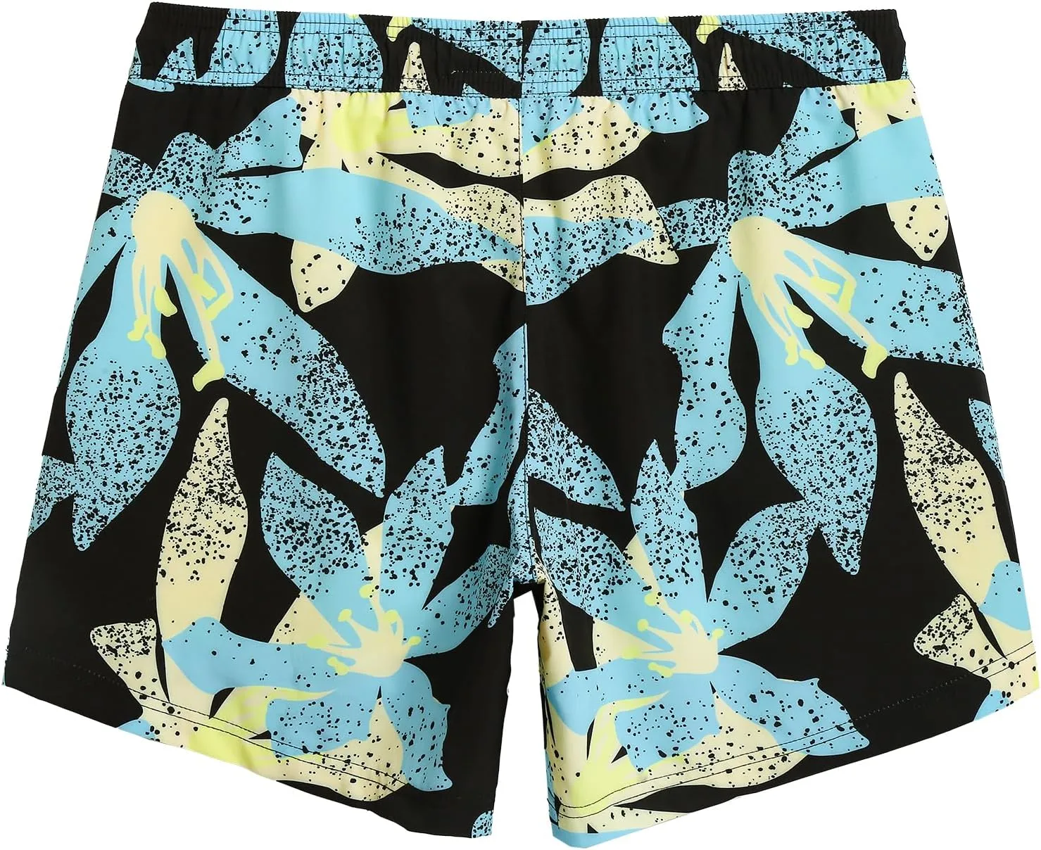 Mens Swim Trunks with Compression Liner 5" Stretch Beach Shorts Quick Dry Bathing Suit Board Shorts Zipper Pockets