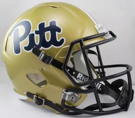 NCAA Pittsburgh Panthers Full Size Speed Replica Helmet, Gold, Medium