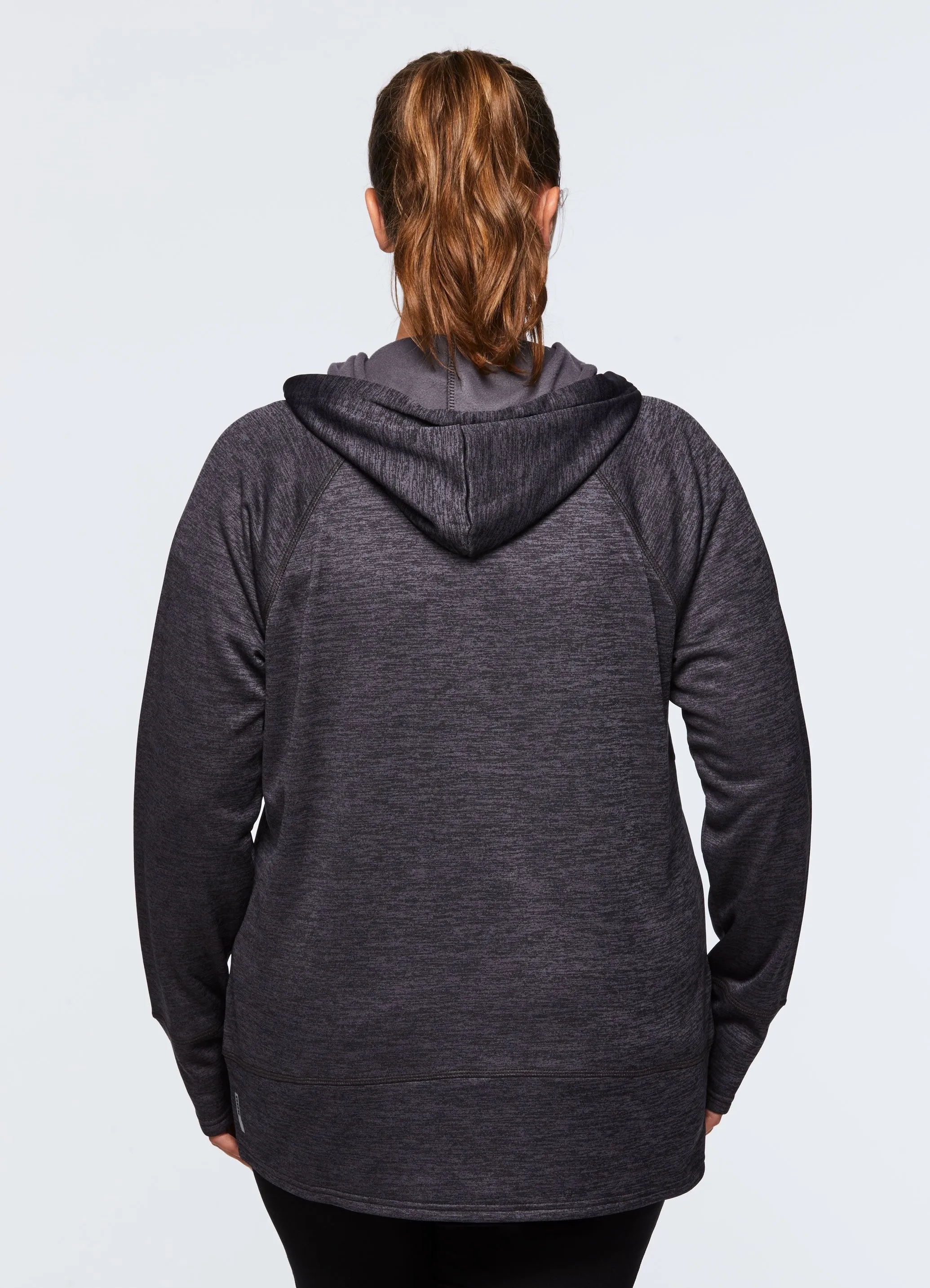 Plus Stratus Fleece Lined Full Zip Hoodie Jacket