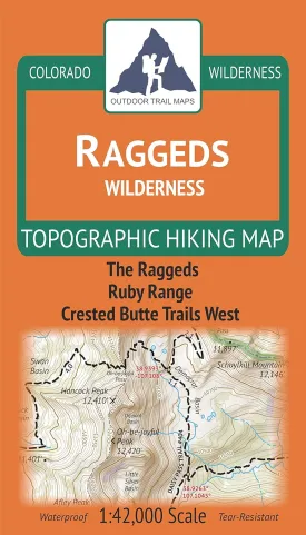 Raggeds Wilderness - Colorado Topographic Hiking Map (2019)