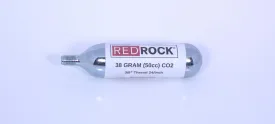 RedRock 38 Gram CO Cartridge  3/8" Diameter, 24 TPI Threaded | 50cc Compressed Gas Cylinder for Tire Inflation, Life Jacket Inflation, Air Soft and Industrial Use