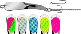Salty Fishing Lure Spoon, Saltwater, Casting, Trolling, Jigging, Seatrout, Striped Bass, Mackerel, Snook, Tarpon, Bluefish, Salmon
