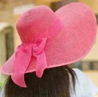 Summer Korean version of the tide hat female folding summer beach hat sun hat