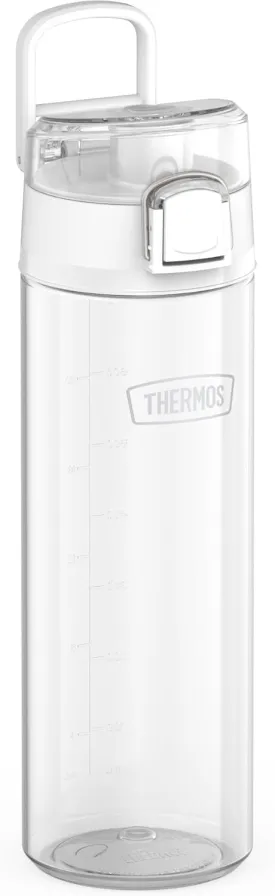 THERMOS ICON SERIES Lightweight Hydration Bottle - Durable Water Bottle Made with Tritan by Eastman with High-Flow Spout Lid for Easy Chugging During your Busy Day - 26oz, Clear