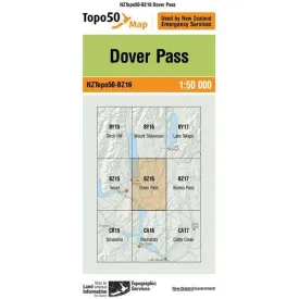 Topo Map 50 Dover Pass BZ16